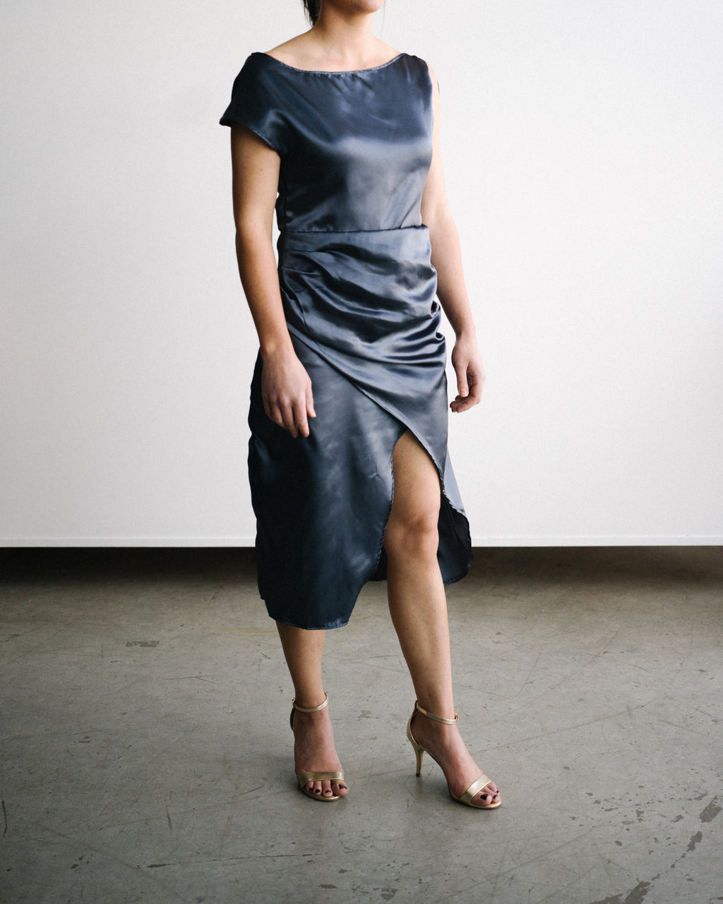 dress blue alpha Alpha Dress GREY / MEDIUM