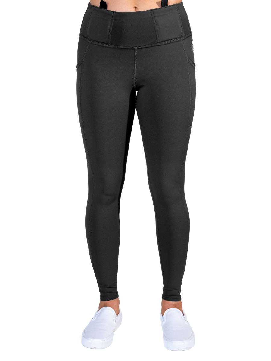 Leggings de port dissimulé Defender | Noir et olive