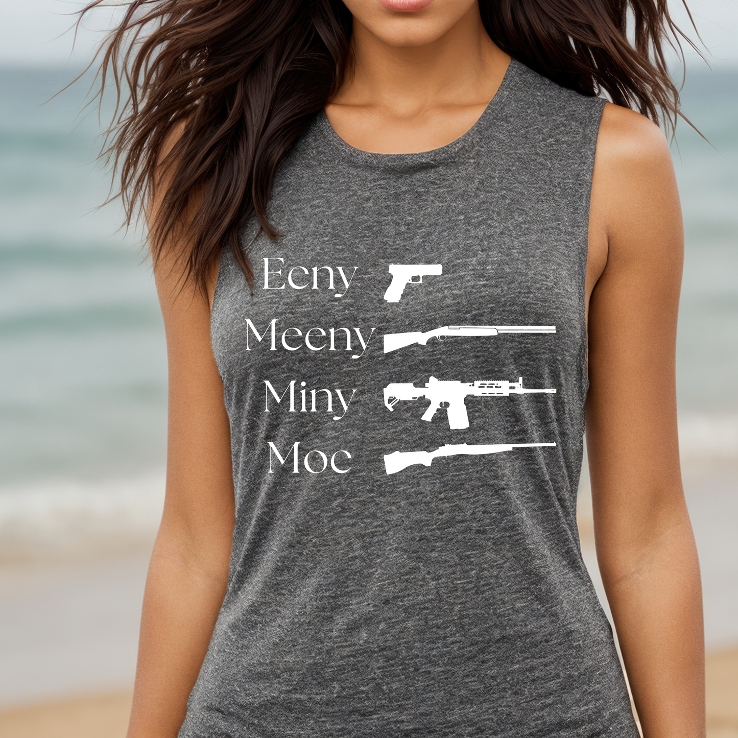 Eeny, Meeny, Miny, Moe - Ladies’ Muscle Tank