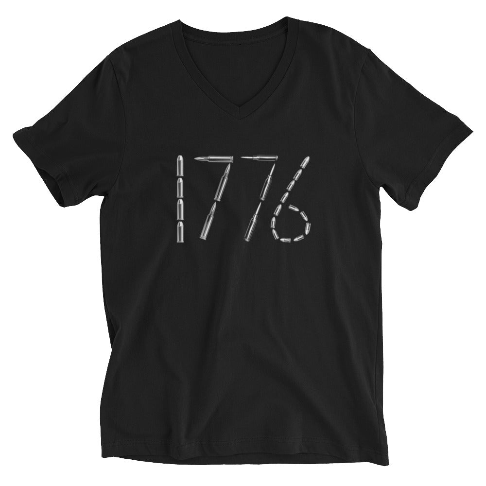 1776 Ammo - Unisex Short Sleeve V-Neck T-Shirt