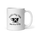 HOLD MY TEA - White glossy mug